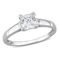 thumbnail image 1 of 1.05 Carat (ctw) Lab-Created White Sapphire Solitaire Ring in 10K White Gold, 1 of 5