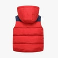thumbnail image 4 of Esaierr Kids Boys Girls Padded Vest Toddler Hooded Zipper Sleeveless Jacket Puffer Vest Outwear for 1-12Y, 4 of 6