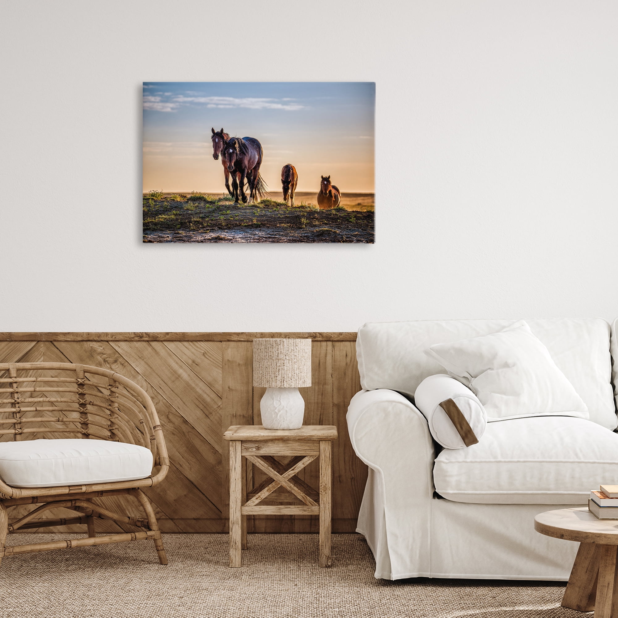Stupell Industries Horses Coming Home Canvas Wall Art, design by Tim West