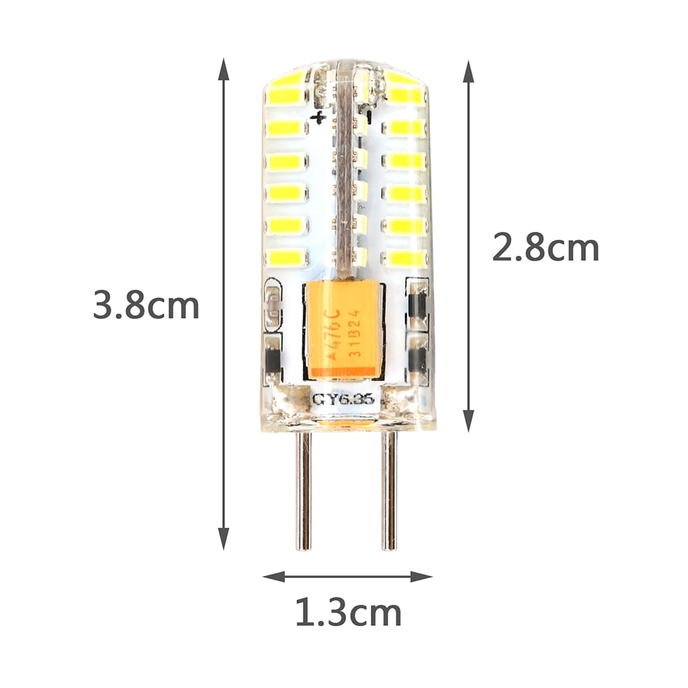 GY6.35 Lumière Diode Ampoule AC/DC12V 2 W 48-3014SMD Halogène Lampe Maïs Crystal Light