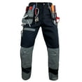 thumbnail image 3 of Notus Men's Work Safety Pants Cordura Knee Reinforced Casual Tactical Trousers Utility Tools Holster Pockets S1 Black 32-34, 3 of 6