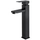 thumbnail image 1 of Grifo de baño mezclador de lavabo alto negro para lavabo grifo de lavabo con mango cuadrado diseño moderno, 1 of 5