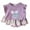 Purple, variant on Gubotare Girls Outfit Toddler Baby Girl Summer Outfit Bow Emboridery Short Sleeve T-Shirt Top and Shorts Set 2Pcs Summer Clothes (Purple,Size 6-7 Years)