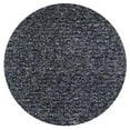 thumbnail image 1 of HomeRoots 349772 8 ft. Round Polyester Black Heather Area Rug, 1 of 1