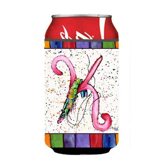 Letter K With Shrimp Can Or Bottle Hugger
