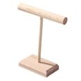 thumbnail image 1 of Bunblic Jewelry T Shape Bar Stand Jewelry Display Stand Wood Creative Desk Multifunctional Display Holder for Pendants Shopping Malls S, 1 of 8