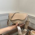 thumbnail image 3 of Bolsos de mujer de alta calidad para primavera y verano 2025, nuevo y popular bolso de hombro de cuero debajo del brazo, bandolera de banda ancha de nicho., 3 of 5