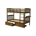 thumbnail image 2 of Claire Twin Wood Bunk Bed with Storage/Tray in Brown-Mattresses Not Included, 2 of 9