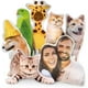 thumbnail image 1 of wonima44 Custom Pet Pillow with Picture, Personalized Photo Dog Cat Face Shaped Pillow, Customized Stuffed Animal Pictures Pillows Memorial Loss Sympathy Gifts - 28", 1 of 1