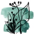 thumbnail image 2 of Vess, June Erica 20x20 White Modern Wood Framed Museum Art Print Titled - Tropical Sumi-e IX, 2 of 4