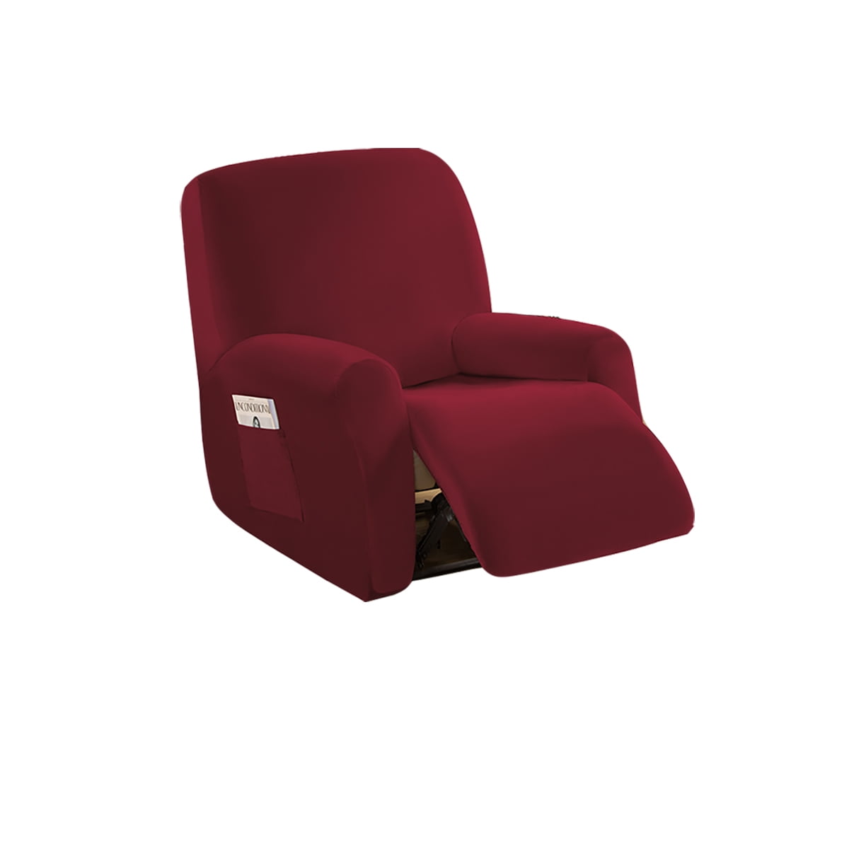 SHANNA Velvet Oversized Stretch Recliner Sofa Cover Furniture Cover 4