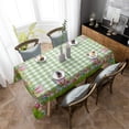 thumbnail image 3 of Rectangle Tablecloth 60x120inch,Easter Egg Bunny Ears,Vinyl Table Covers Waterproof Oilcloth Table Cloth Linens,Decorative Farmhouse Tablecloths for Outdoor Dining Wedding Party Camping,Buffalo Plaid, 3 of 6