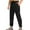 Black(New), variant on PNTUTB Men's Relaxed Solid Color Elastic Waistband Pants with Pockets and Drawstring Lightweight Athletic Pants