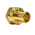 thumbnail image 2 of Libra Supply 1/2 inch Lead Free PEX Copper Female Adapter, Barb x FIP, (Pack of 10 pcs, Click in for more size options), 1/2'', 1/2-inch Pipe Fitting Plumbing Supply, 2 of 3