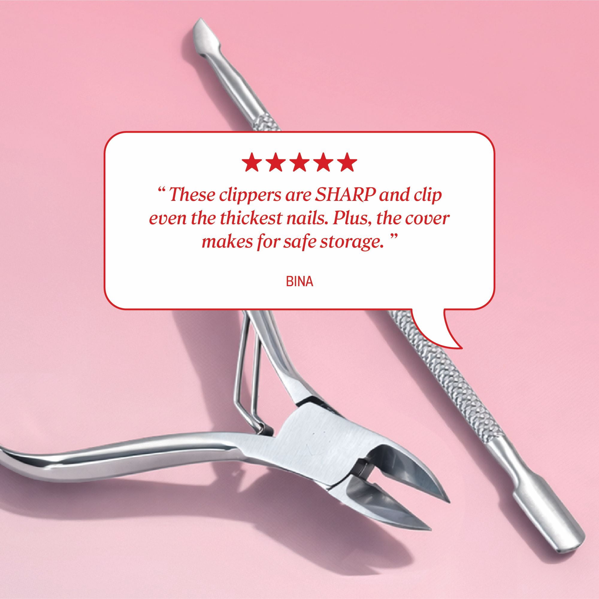 (3 pack) Onyx Professional 3-Piece Stainless Steel Nail Care Kit with Ingrown Toenail Remover, Protective Case