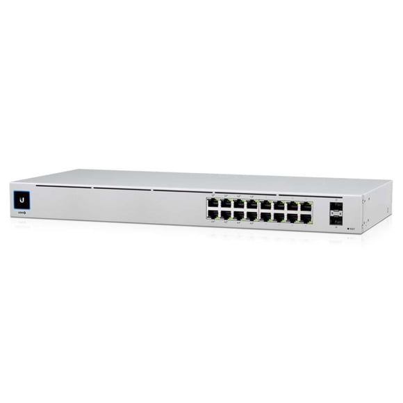 Conmutador PoE Ubiquiti UniFi de 16 puertos Ethernet Gigabit