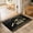Black,Gold,Yellow, variant on 2x3 Ft Entryway Area Rug, Graduation Celebration Kitchen Rug Runner Washable Floor Mat, Black Golden Fireworks Cap Non Slip Indoor Door Mat Throw Carpet for Bathroom Living Room Bedroom