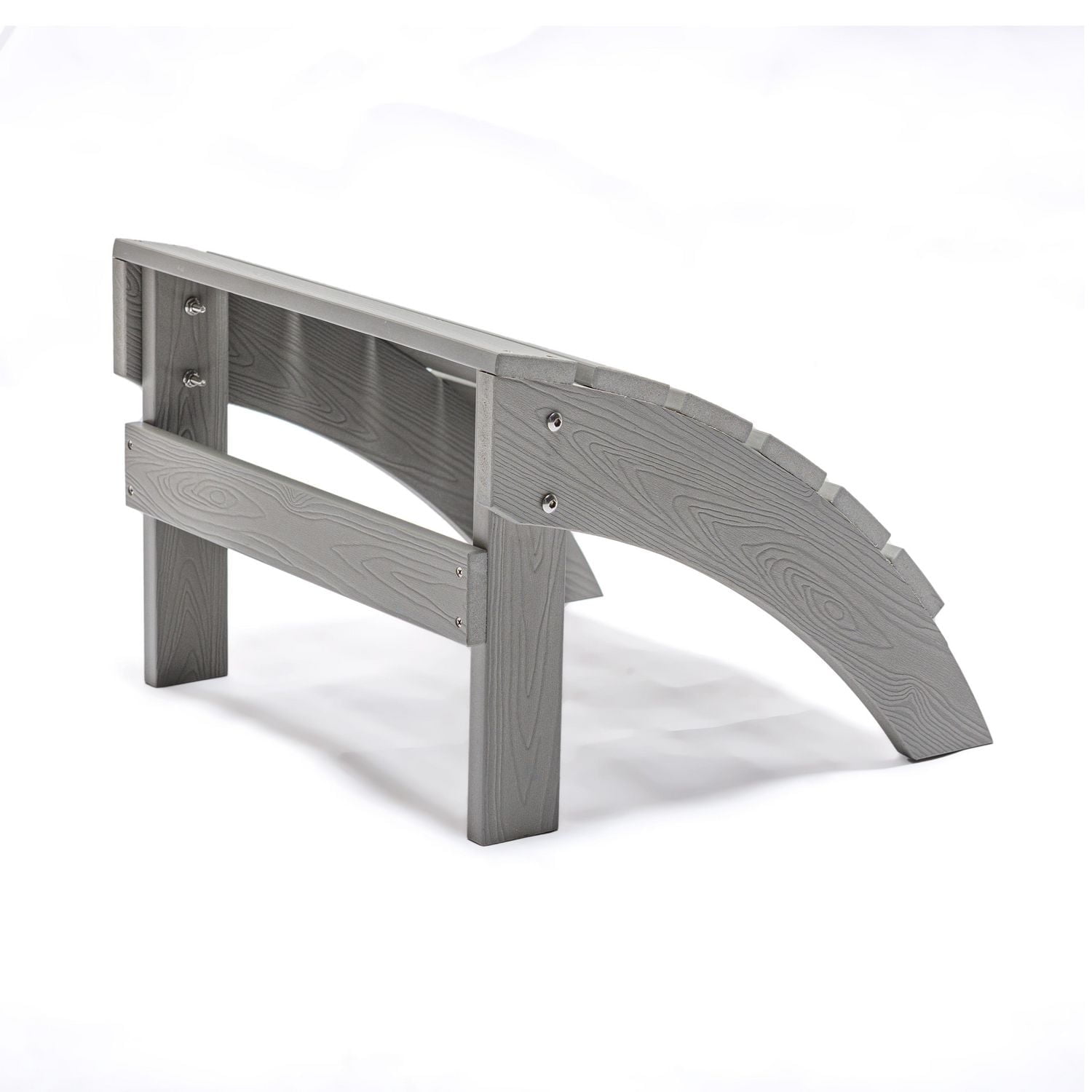 Backyard Lifestyles Outdoor Footrest – Polycarbonate, Light Gray – Weather-Resistant & UV-Protected