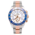 thumbnail image 1 of Pre-Owned Rolex Yacht-Master II 44MM 116681 White Dial Blue Bezel Two Tone Rose Gold Oyster Bracelet, 1 of 1