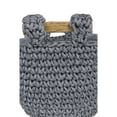thumbnail image 5 of DecMode 13", 11"H Gray Polyester Handmade Storage Basket with Handles, 2-Pieces, 5 of 9