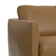 thumbnail image 3 of Simpli Home Stevens Modern, Mid - Century 81 inch Wide Sofa in Butternut Brown Genuine Leather, 3 of 12