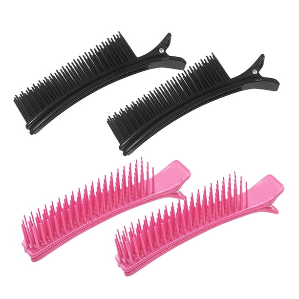 4 pinzas para peinar el cabello, pinzas creativas para seccionar el cabello, pinzas de barbería