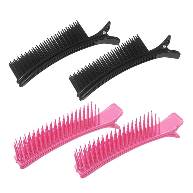 4 pinzas para peinar el cabello, pinzas creativas para seccionar el cabello, pinzas de barbería