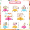 thumbnail image 3 of 8Pcs Books Reading Theme Honeycomb Centerpieces, Colorful Reading Table Centerpieces for Book Lovers, Baby Shower Birthday Party Decorations Library Party Supplies, 3 of 6