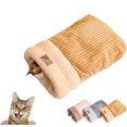 thumbnail image 1 of Nid pour Chats et Chiens, Maison Chaude, Lit de Couchage pour Petits Chats et Chiens, Nid Portable Apaisant, Design Semi-Fermé, Toutes Saisons, Lavable en Machine (Marron, Grand), 1 of 7