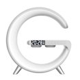 thumbnail image 3 of Luz ambiental inteligente, 15W, carga inalámbrica, Altavoz Bluetooth, despertador, lámpara ambiental inteligente para el hogar, enchufe europeo, 3 of 5