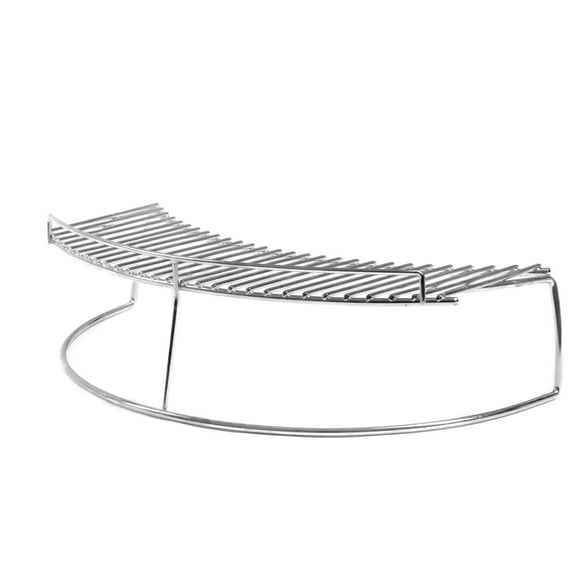 BBQGuys Signature 17-Inch Stainless Steel Warming Rack - Fits Big Green Egg Large & Kamado Joe Classic - BBQ-KW-17-SS