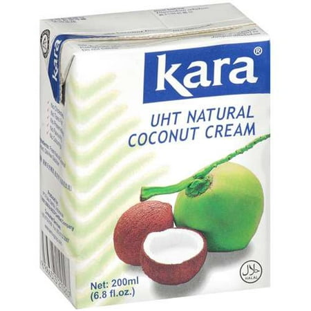 (3 Pack) Kara Uht Natural Coconut Cream, 6.80 fl