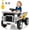 White, variant on EastVita 12V Kids Ride On Dump Truck with Remote Control Electric Car Toy for Toddlers Ride On Construction Vehicles with Electric Dump Bed,Shovel, LED Lights,Music Yellow