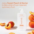 thumbnail image 4 of Native Moisturizing Body Lotion, Dermatologist Tested for Sensitive Skin, for Women & Men, Sweet Peach & Nectar, 16.5 fl oz, 4 of 11