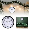 thumbnail image 2 of Reloj de pared de plástico de 10 pulgadas (25 cm) Reloj de cuarzo Reloj de pared para dormitorio y salón Reloj, 2 of 8
