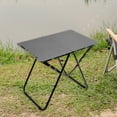 thumbnail image 1 of Mesa plegable para acampar para 1-2 personas, mesa de comedor plegable portátil para campamento, mesa de Picnic para cenar, acampar al aire libre, Negro, 1 of 8