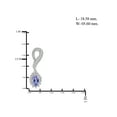 thumbnail image 2 of 3.00 Carat T.G.W. Tanzanite And White Diamond Accent Sterling Silver 4-Piece Jewelry set, 2 of 9