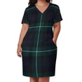 thumbnail image 3 of Vestido de bolsillo suelto de tartán escocés Lamont, vestido de noche de lujo para mujer, vestido de verano para mujer 2025, vestido de noche, vestidos de novia, 3 of 7