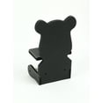 thumbnail image 3 of De Leon Collection Hand Painted Black Bear Wood Toilet Paper Roll Holder/ Phone Shelf, 3 of 4