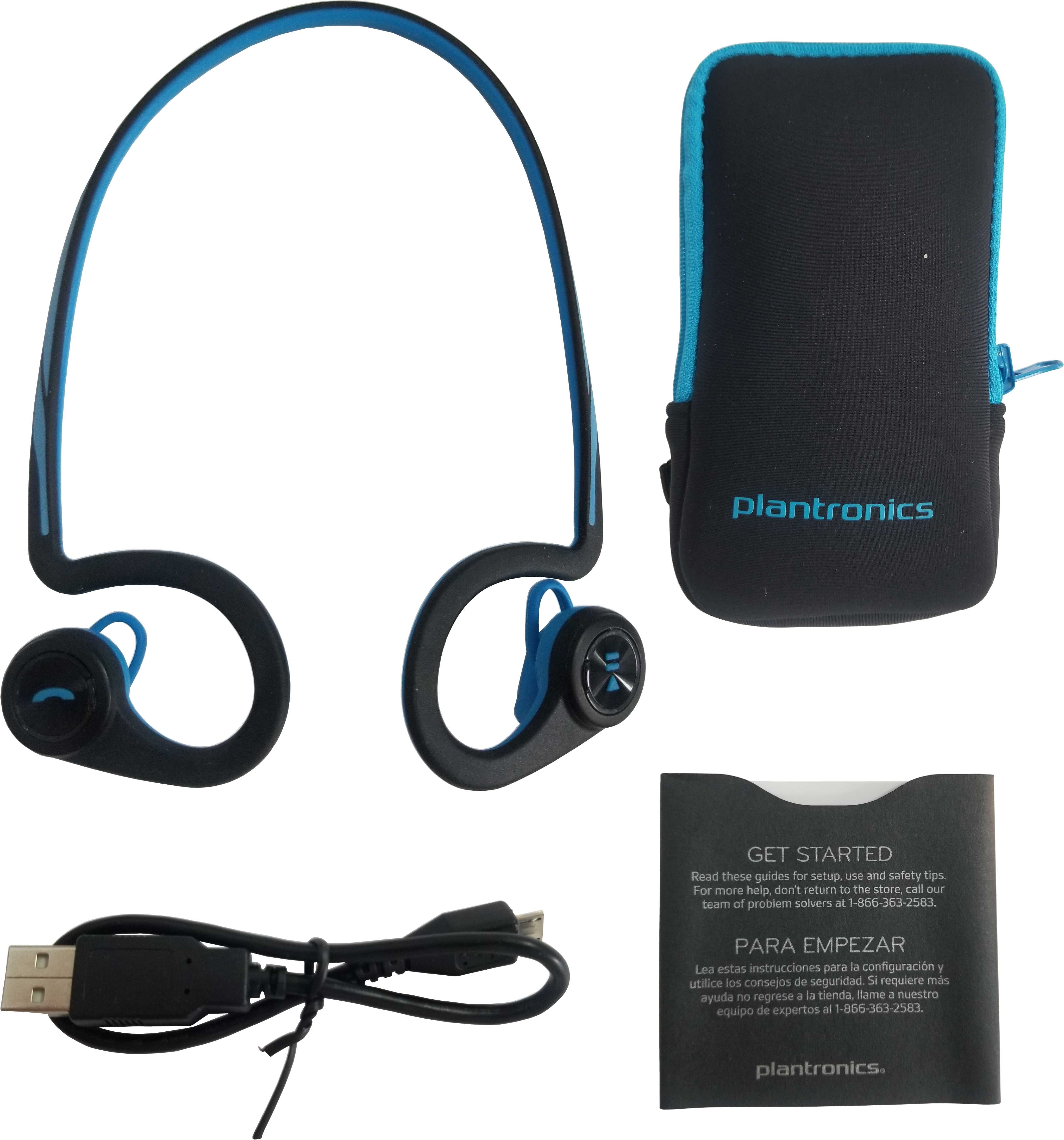 plantronics backbeat fit bluetooth headphones blue