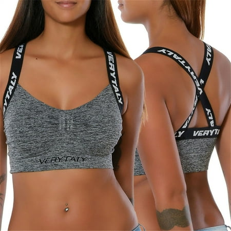 

SHerrylily Women s Letter Print Sports Bras Sleeveless Tops