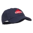 thumbnail image 5 of Canada with Maple Leaf Embroidered Low Cap - Navy OSFM, 5 of 5