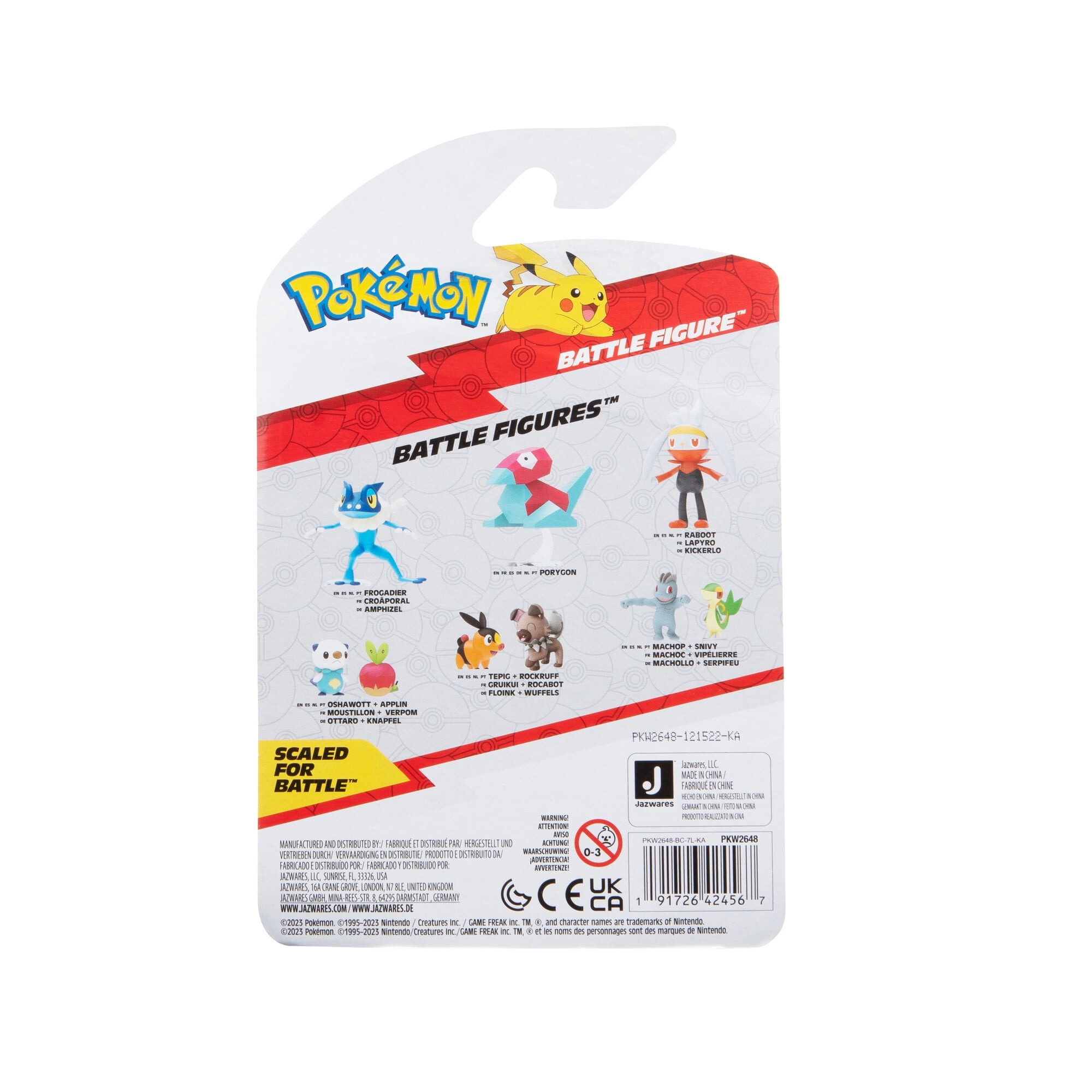 Pokemon Frogadier Battle Figure - 3 inch Articulated Battle Ready Figure with Authentic Details