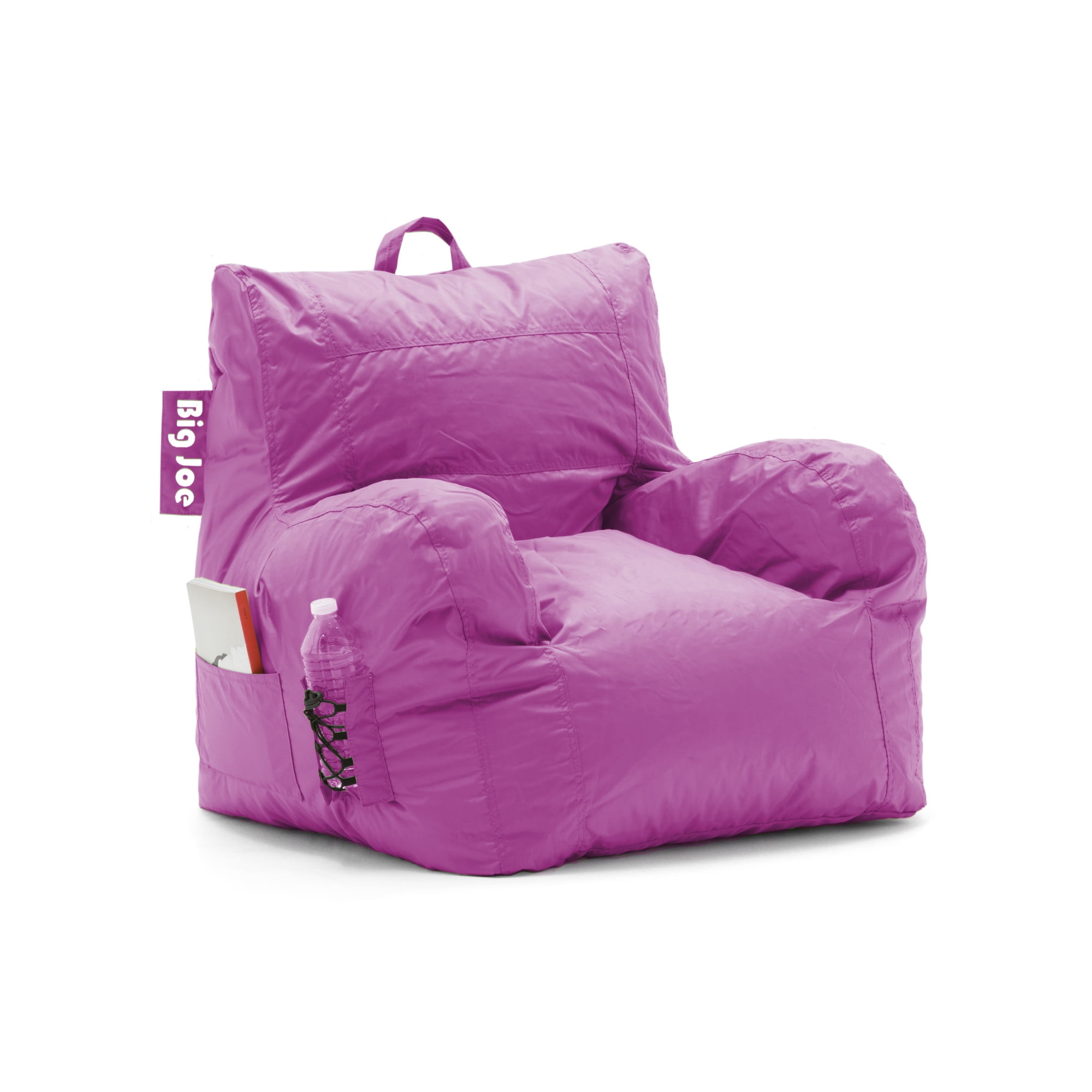 Big Joe Dorm Bean Bag Chair with Drink Holder and Pocket Radiant