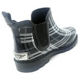 thumbnail image 3 of Rubber Rain Boots for Women - 5" Waterproof Ankle Boots for Women - Rain Footwear, Garden Boots for Ladies, Black/White Plaid, Size 6, 3 of 3