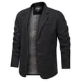thumbnail image 2 of Spring Retro Solid Color Suit Men's Business Young and Middle-aged Loose Suit All-match Casual Jacket Coat, 2 of 5