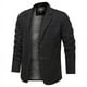 thumbnail image 3 of Traje retro de primavera de color sólido para hombres de negocios jóvenes y de mediana edad, traje holgado, chaqueta informal que combina con todo, 3 of 6