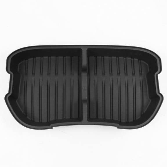 Ikon Motorsports 1PC Waterproof Frunk Storage Bins Organizer Front Trunk Storage Box Interior Accessories Compatible with 2024-2025 Tesla Model 3 Highland, Black PP Polypropylene