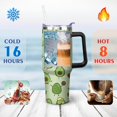 thumbnail image 4 of Cute Avocado 40 OZ Tumbler Cup with Lid and Straw Gifts for Mom Friend Sister Grandma, 4 of 7