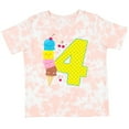 thumbnail image 3 of Inktastic Ice Cream Fourth Birthday Blue Boys or Girls Toddler T-Shirt, 3 of 5